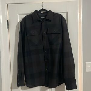 Karl Lagerfeld Heavyweight Snap Button Shirt Jacket